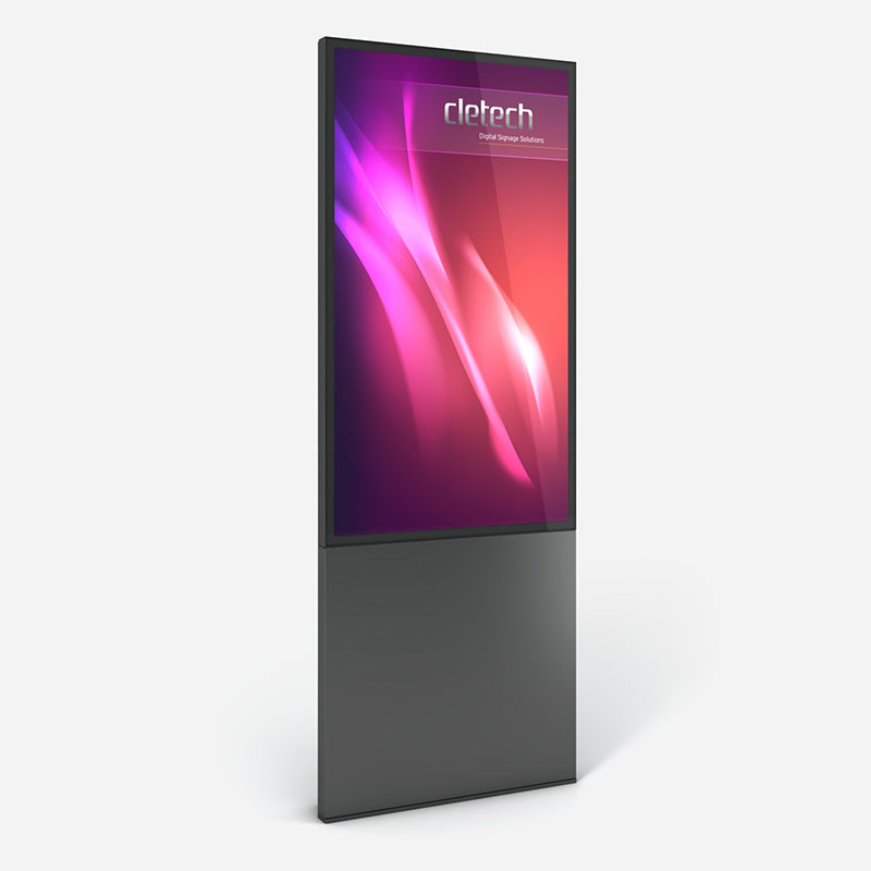 A1 Single Sided Digital Signage Outdoor Totem Enclosure