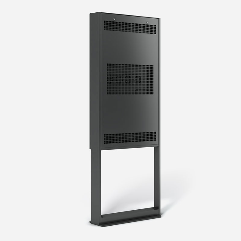 A2 Single Sided Digital Signage Outdoor Totem Enclosure