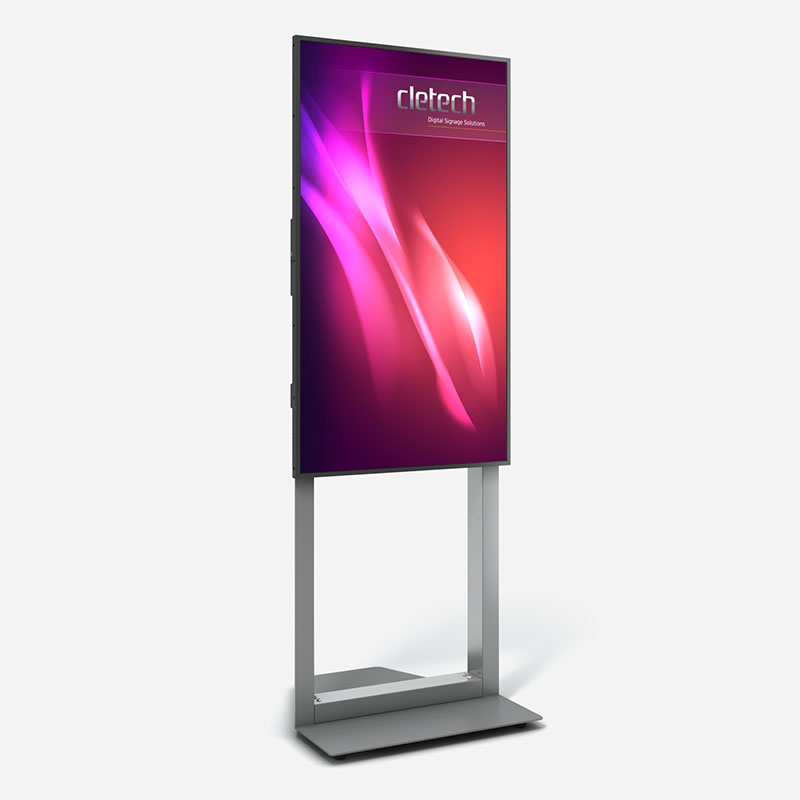 A3 Single Sided Digital Signage Indoor Totem Enclosure