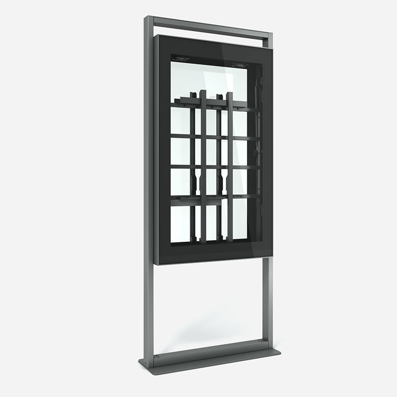 C06 Double Sided Digital Signage Indoor Totem Enclosure
