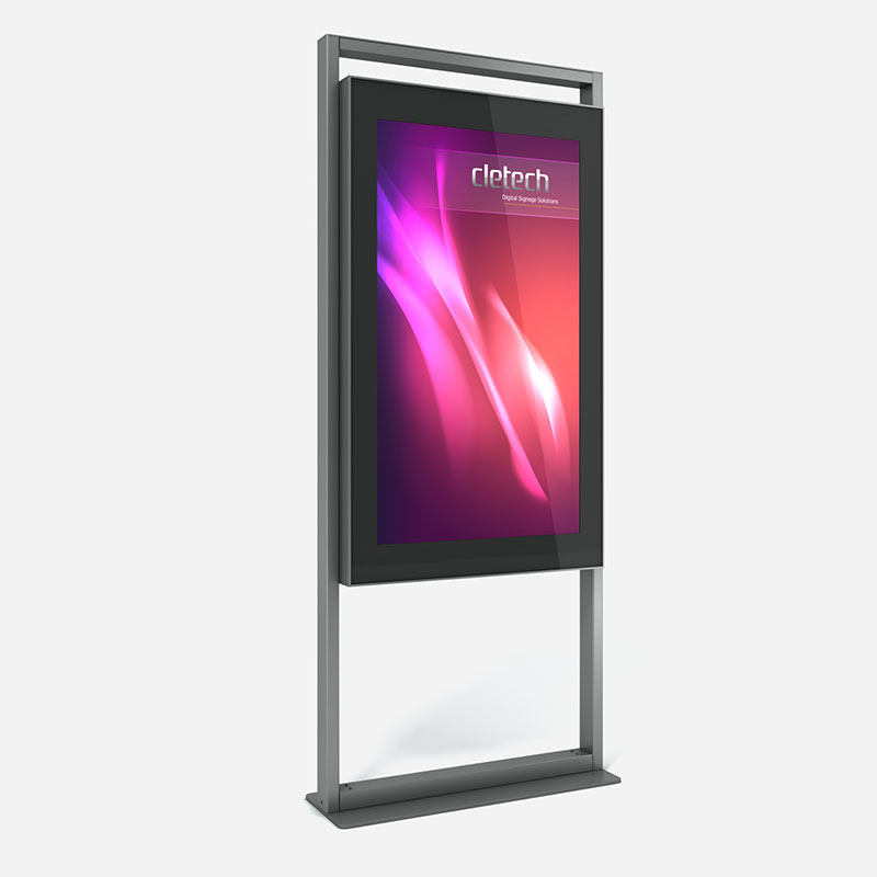 C06 Double Sided Digital Signage Indoor Totem Enclosure