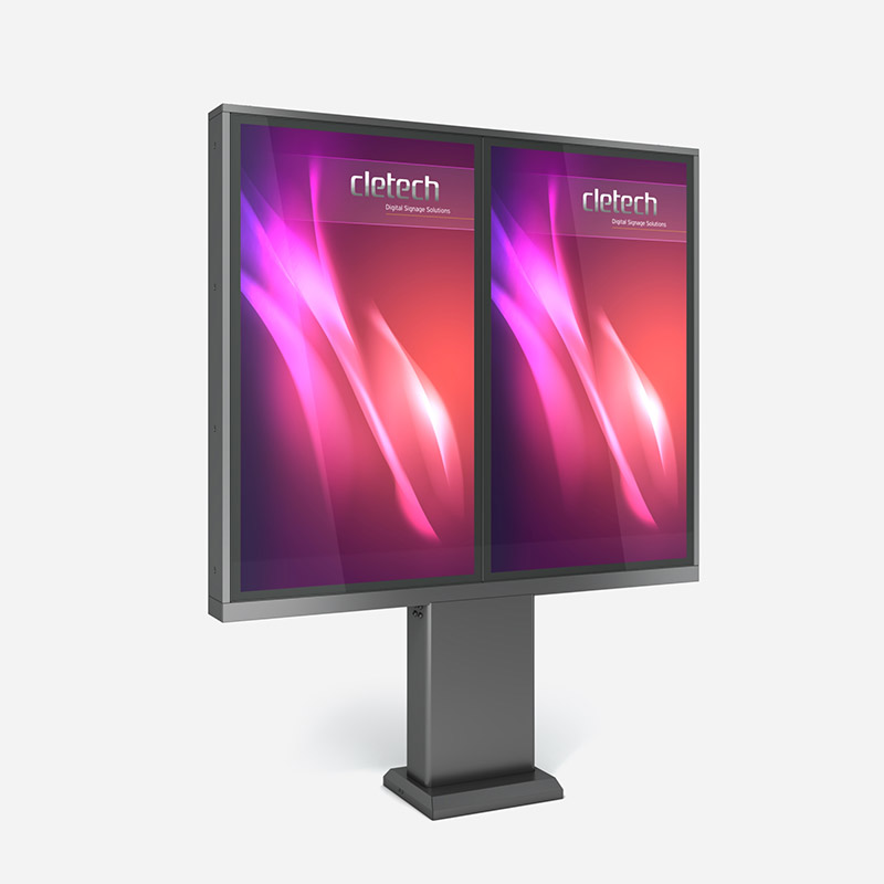 DT1 Single Monitor Outdoor Enclosure for Drive-Thru - Cletech