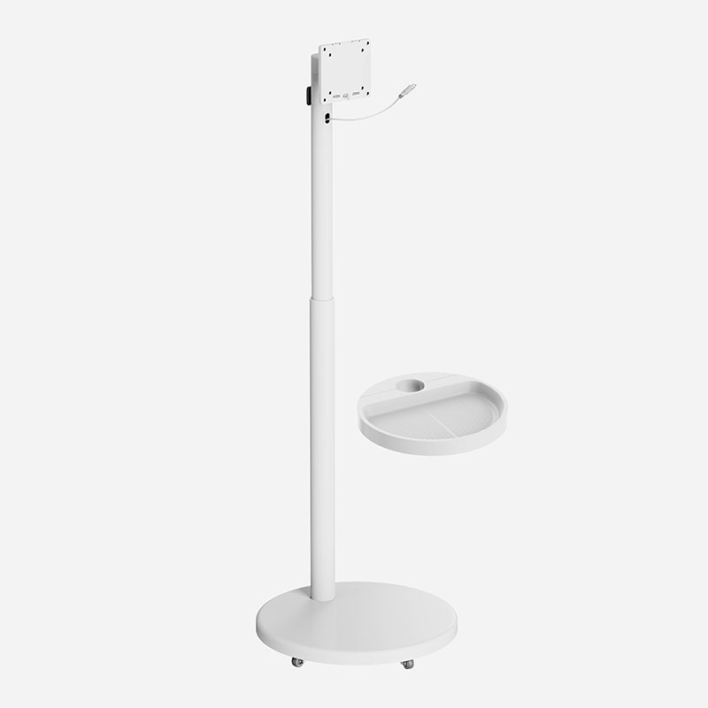 ST58 Height Adjustable Mobile Display Floor Stand with Shelf