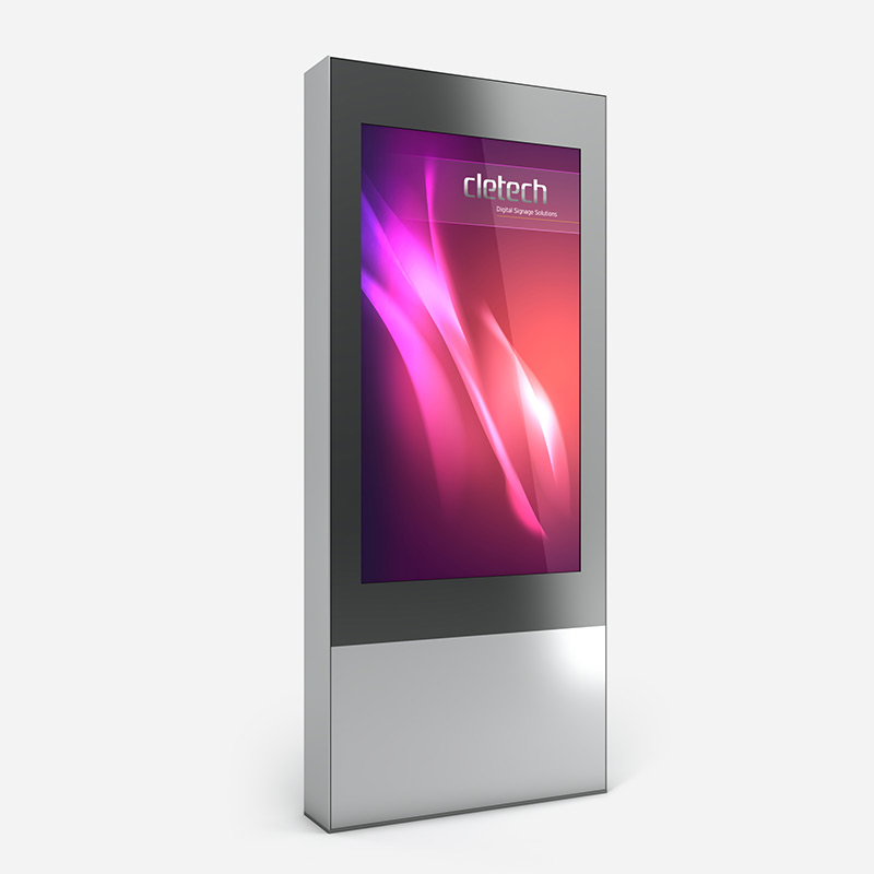 XR Single Sided Digital Signage Outdoor Totem Enclosure